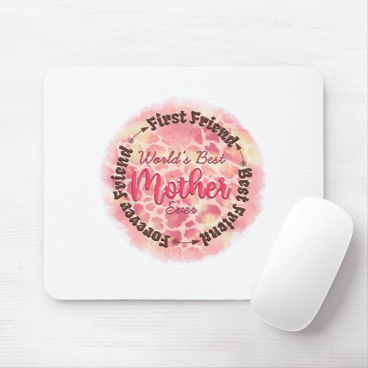 Die beste Mutter der Welt je Erster Freund Der bes Mousepad (Mit Mouse)