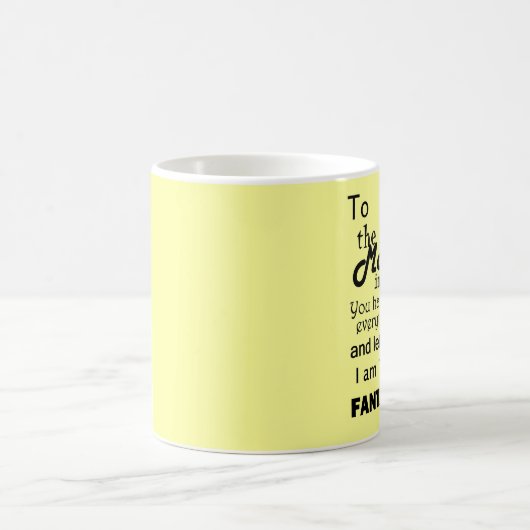 Die beste Mutter der Welt Kaffeetasse (Mittel)