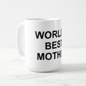 Die beste Mutter der Welt Kaffeetasse (Vorderseite Links)