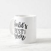 Die beste Mutter der Welt Kaffeetasse (Vorderseite Links)