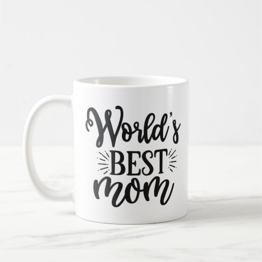 Die beste Mutter der Welt Kaffeetasse (Links)