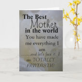 Die beste Mutter der Welt Karte (Gelbe Blume)