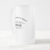 Die beste Mutter der Welt Mattglas Bierglas (Vorderseite Links)