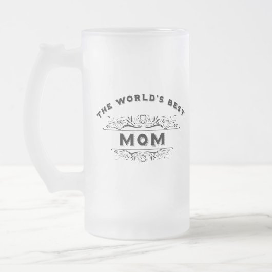 Die beste Mutter der Welt Mattglas Bierglas (Links)