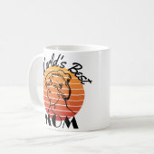 Die beste Mutter der Welt | orangefarbene Streifen Kaffeetasse (Vorderseite Links)