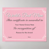 Die beste Mutter der Welt Poster (Vorne)