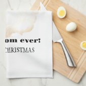 Die beste Mutter der Welt, Retro Santa Claus Geschirrtuch (Viertel Falte)