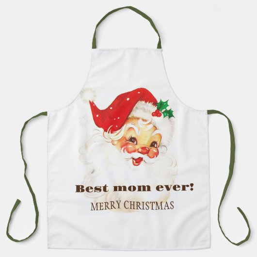 Die beste Mutter der Welt, Retro Santa Claus Schürze (Vorderseite)