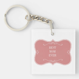 Die beste Mutter der Welt, rosa Rahmen Schlüsselan Schlüsselanhänger