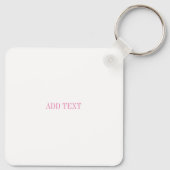 Die beste Mutter der Welt, rosa Rahmen Schlüsselan Schlüsselanhänger (Rückseite)