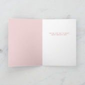 Die beste Mutter, die je eine trendige, rosa Mutte Karte (Innenseite)