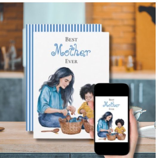 Die beste Mutter für Mama und Kind-Bonbage-Moment- Karte