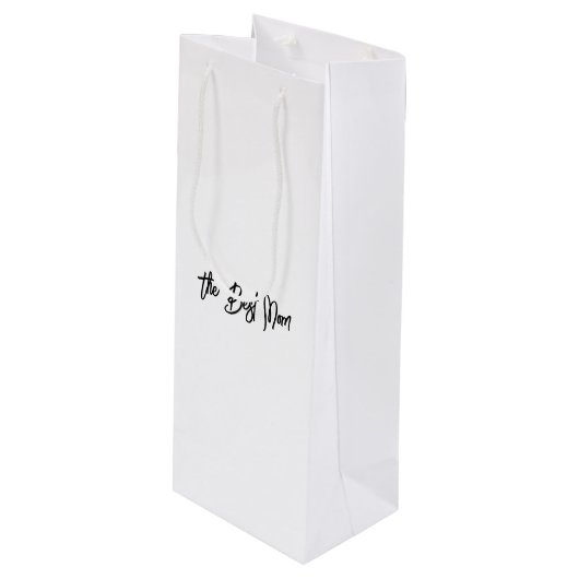Die beste Mutter Geschenktüte Für Weinflaschen (Vorderseite Schrägansicht)
