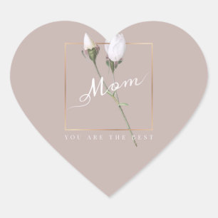 Die beste Mutter Herz-Aufkleber