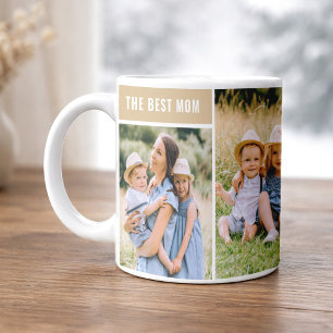 Die beste Mutter neutrale Fotocollage Kaffeetasse