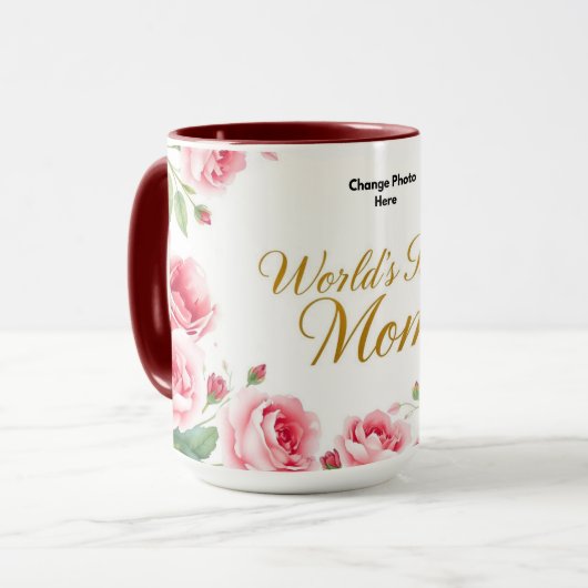 Die beste Mutter überhaupt | Cozy Heart Tasse (Vorderseite Links)
