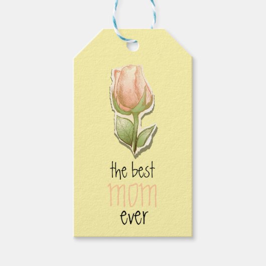 Die beste Mutter überhaupt Geschenkanhänger (Vorderseite)