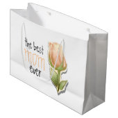 Die beste Mutter überhaupt Große Geschenktüte (Vorderseite Schrägansicht)