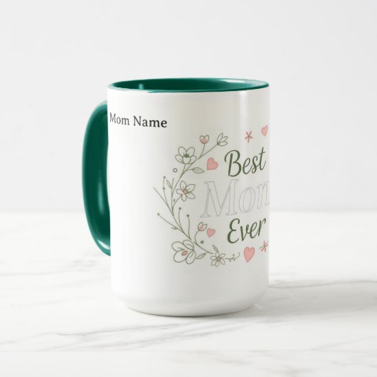 Die beste Mutter überhaupt | Luxuriöses Keramik-Ge Tasse (Vorderseite Links)