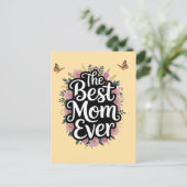 Die beste Mutter überhaupt - Muttertagsfeier Postkarte (Stehend Vorderseite)