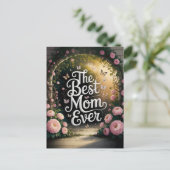 Die beste Mutter überhaupt - Muttertagsfeier Postkarte (Stehend Vorderseite)