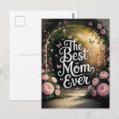 Die beste Mutter überhaupt - Muttertagsfeier Postkarte (Vorne/Hinten)
