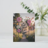 Die beste Mutter überhaupt - Muttertagsfeier Postkarte (Stehend Vorderseite)