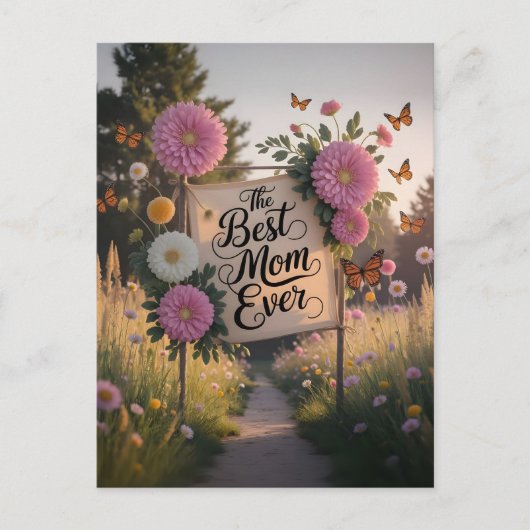 Die beste Mutter überhaupt - Muttertagsfeier Postkarte (Vorderseite)