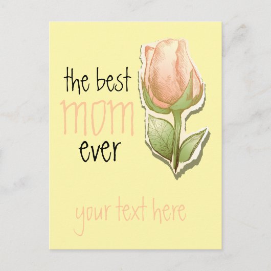 Die beste Mutter überhaupt Postkarte (Vorderseite)