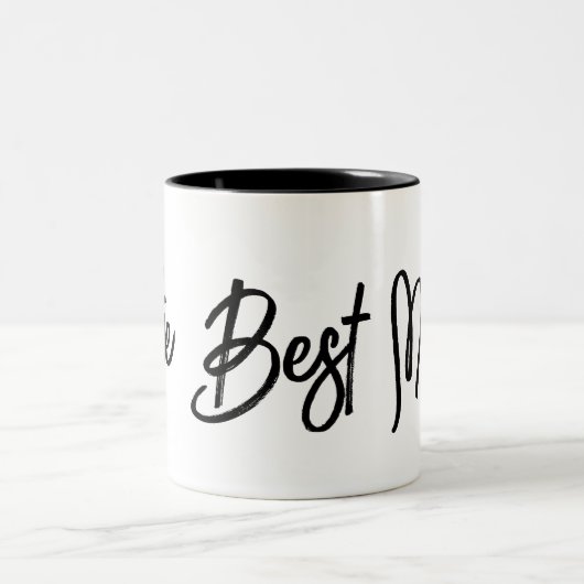Die beste Mutter Zweifarbige Tasse (Mittel)