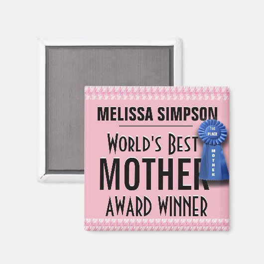 Die beste Mütterprämie der Custom World Magnet (Vorderseite/Rückseite)