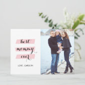 Die beste Muttertagskarte Karte (Stehend Vorderseite)