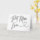 Die beste Muttertagskarte Karte (Gelbe Blume)