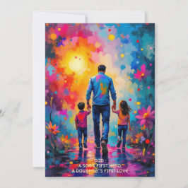 Die beste Nachricht für den Vatertag Dankeskarte