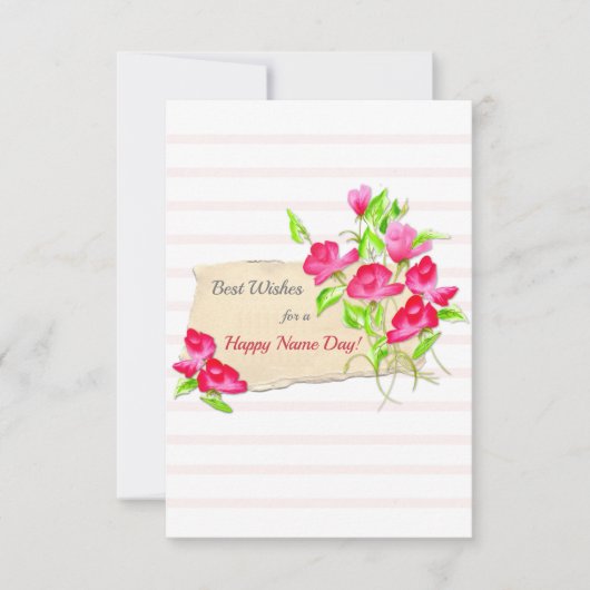 Die beste Namenskarte Dankeskarte (Vorderseite)