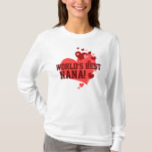 Die beste Nana der Welt T-Shirt (Vorderseite)