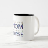 Die beste nette Mama hebt Zweifarbige Tasse (VorderseiteRechts)