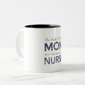 Die beste nette Mama hebt Zweifarbige Tasse (Vorderseite Links)