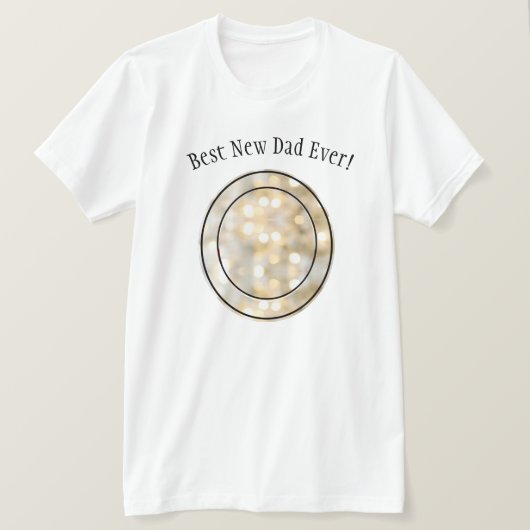 Die beste neue Vater-Familie Foto Rahmen T-Shirt (Design vorne)