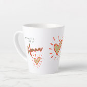 Die beste Nonna der Welt, Italienische Großmutter, Milchtasse (Linke Ecke)