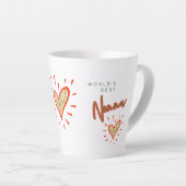 Die beste Nonna der Welt, Italienische Großmutter, Milchtasse (Rechte Ecke)