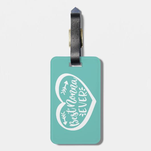 Die beste Nonna je Gepäckanhänger (Rückseite vertikal)