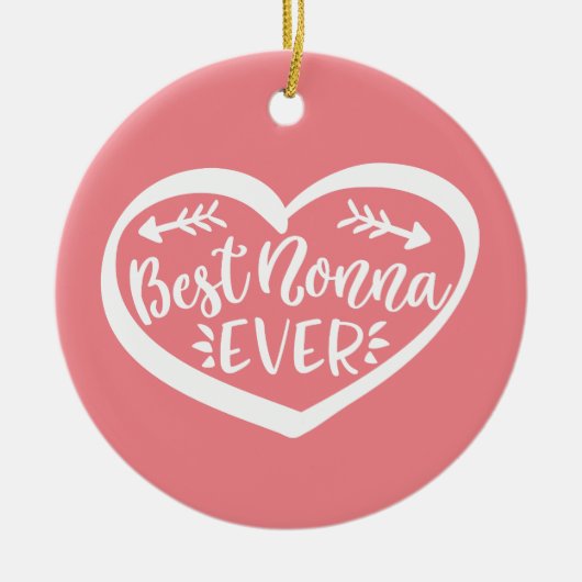 Die beste Nonna je Keramik Ornament (Vorne)
