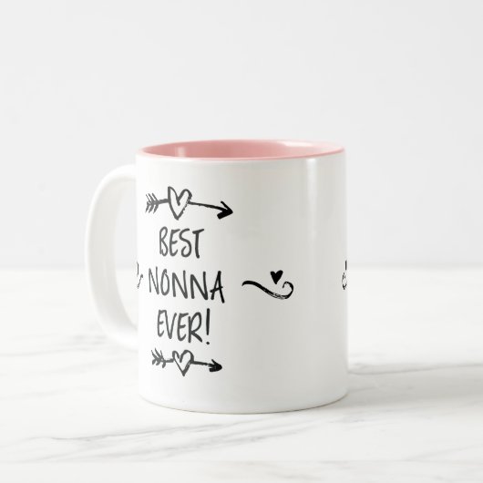 Die beste Nonna je Zweifarbige Tasse (Vorderseite Links)