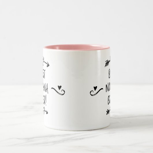 Die beste Nonna je Zweifarbige Tasse (Mittel)