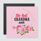 Die beste Oma aller Zeiten Magnetkarte (Vorne/Hinten)