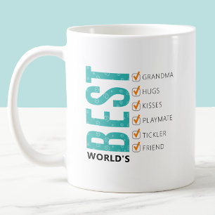 Die beste Oma der Welt Anpassbare Checkliste Kaffeetasse