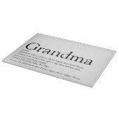 Die beste Oma der Welt, Granny Definition Schneidebrett (Ecke)