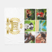 Die beste Oma der Welt, Großmutter 6 FotoCollage Fleecedecke (Vorderseite (Horizontal))