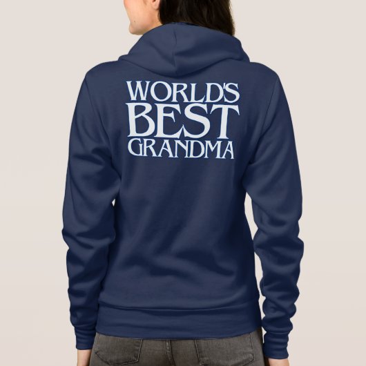 Die beste Oma der Welt Hoodie (Rückseite)